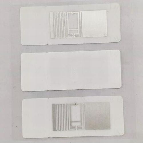 UY180119A UHF frágil en blanco RFID bandera etiqueta imprimible en la etiqueta de metal