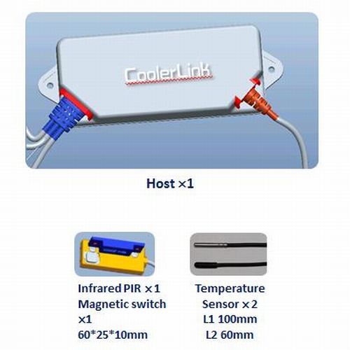 Coolerlink RTLS GPS Real Time Location Service Tracking Box Inspeksjonsmonitorenhet for frysere