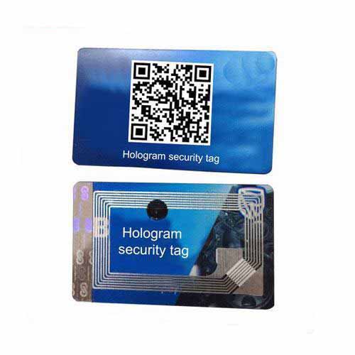 NFC laser hologram security tag for payment