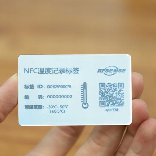 HP200133B NFC Intelligent Temperature Sensor Logger Waterproof Temperature Measure NFC Card HF ABS Card