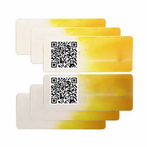 HY150162A Sensor Check Area SIC 43N1F NFC Tag Tamper Detection Paper Label